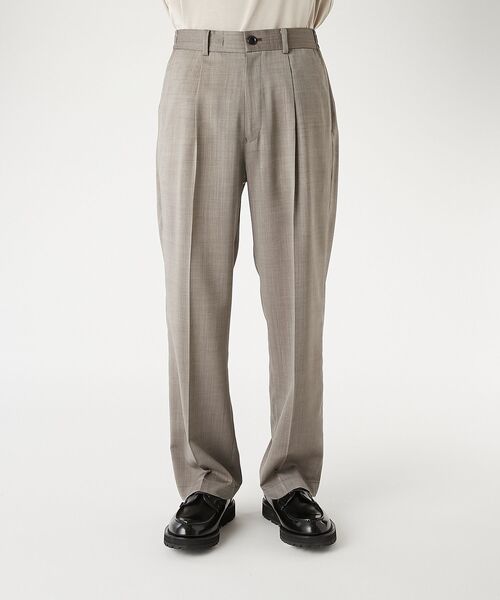 ワイドパンツ スラックス 1TUCK TROUSERS メンズ レディースの画像