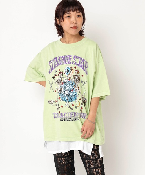 tシャツ M2685 STRANGE STAR BIG T レディースの画像