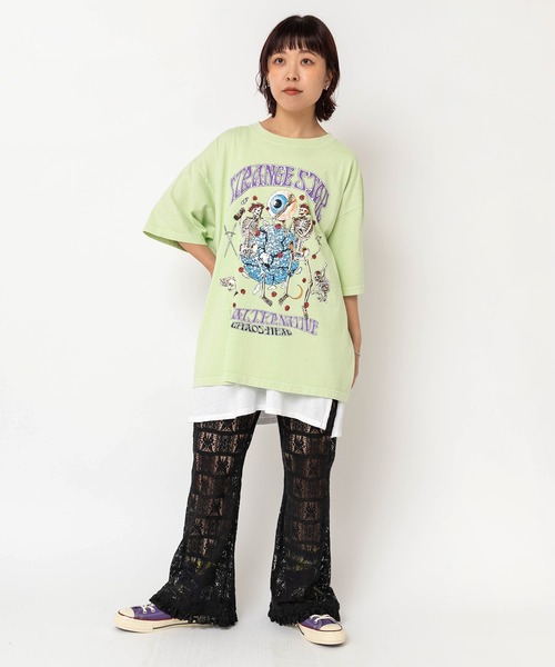tシャツ M2685 STRANGE STAR BIG T レディースの画像