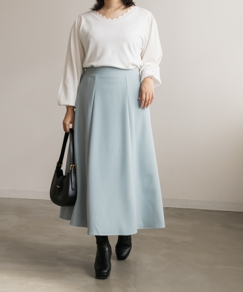 「CLETTE」 フレアスカート LL ラベンダー レディース_画像5