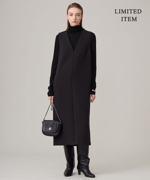 「ICB」 サロペットスカート LARGE ブラック レディース_画像5