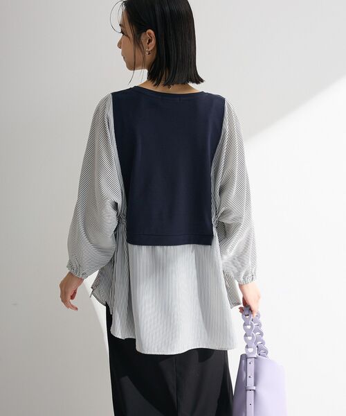 Green Parks（グリーンパークス） tシャツ 脇リボンドッキング