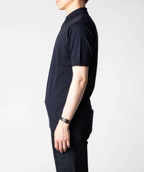 ポロシャツ JOHN SMEDLEY / ADRIAN 30G コットンニット 半袖 ポロシャツ（STANDARD FIT） メンズ レディースの画像