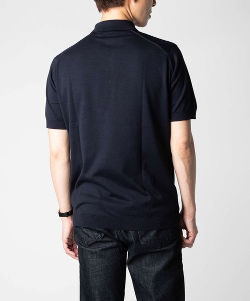 ポロシャツ JOHN SMEDLEY / ADRIAN 30G コットンニット 半袖 ポロシャツ（STANDARD FIT） メンズ レディースの画像