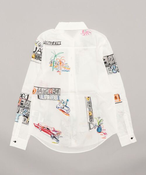 「Desigual」 長袖シャツ M ホワイト レディース_画像2