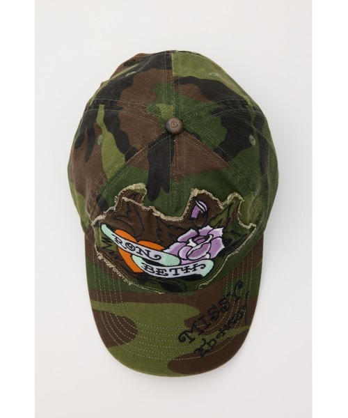 Ed Hardy カモフラージュキャップ RODEO CROWNS WIDE BOWL（ロデオクラウンズワイドボウル） キャップ