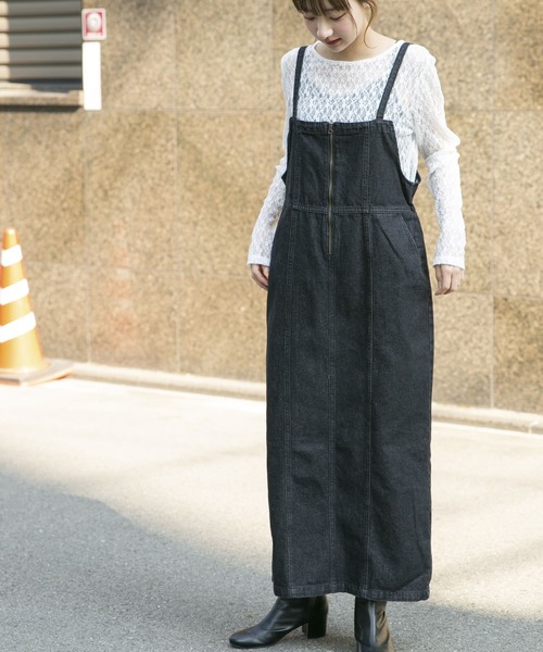 「ITEMS URBANRESEARCH」 サロペットスカート SMALL ライトブルー レディース_画像2