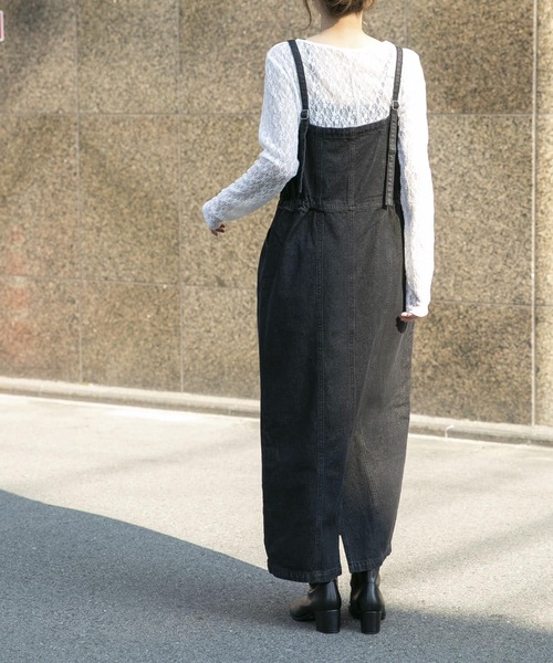 「ITEMS URBANRESEARCH」 サロペットスカート SMALL ライトブルー レディース_画像5