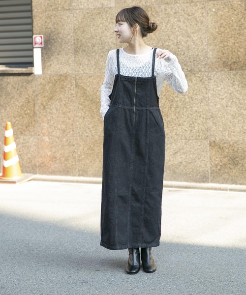 「ITEMS URBANRESEARCH」 サロペットスカート SMALL ライトブルー レディース_画像7