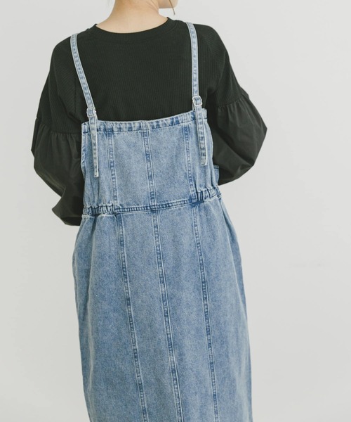「ITEMS URBANRESEARCH」 サロペットスカート SMALL ライトブルー レディース_画像8