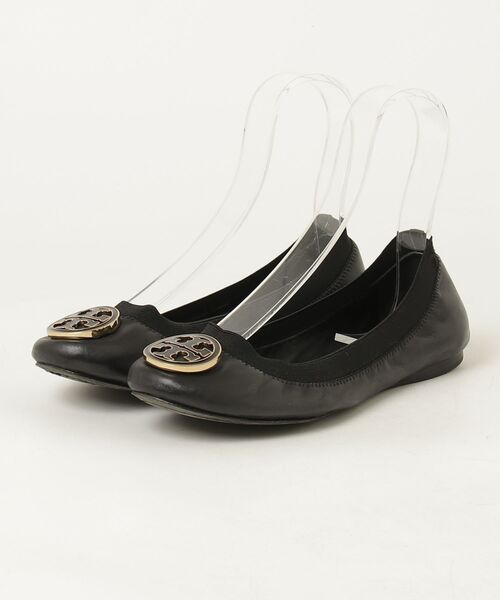 Tory Burch 黒 バレエシューズ　6.5 TORY BURCH（トリーバーチ） バレエシューズ 7M ブラック レディース