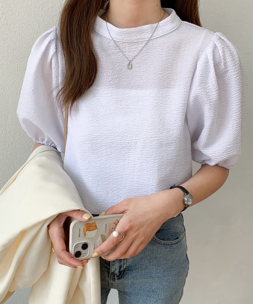 「ABITOKYO」 半袖ブラウス M ブラック レディース_画像3