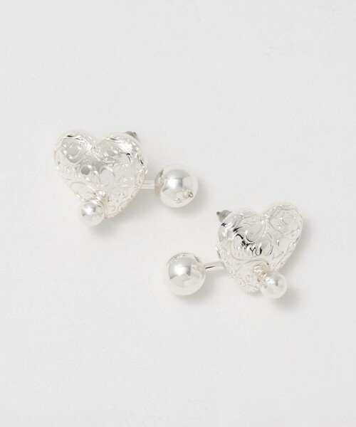 ピアス 「Soierie」Heart barbell ピアス レディースの画像