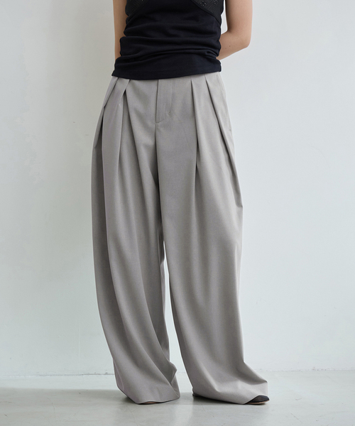 IENA LA BOUCLE（イエナラブークル） ワイドパンツ スラックス パンツ