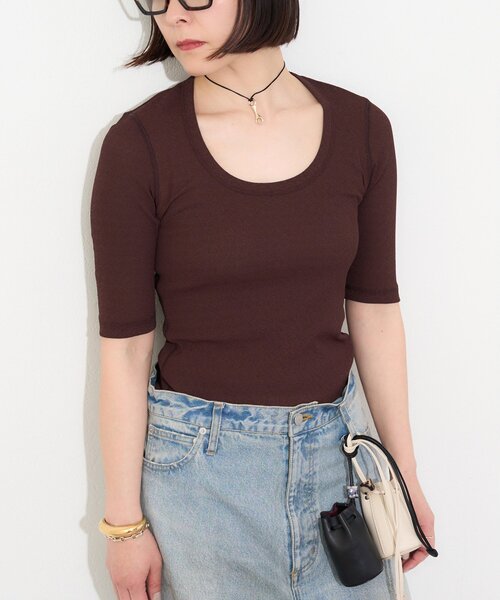 Whim Gazette（ウィム ガゼット） tシャツ 半袖 「myporter」ラウンド