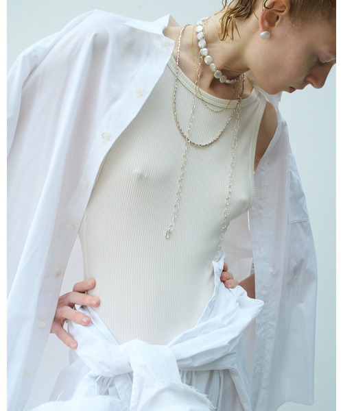 ネックレス 「les bonbon」quiet metallic necklace/クワイエット メタリック ネックレス レディースの画像