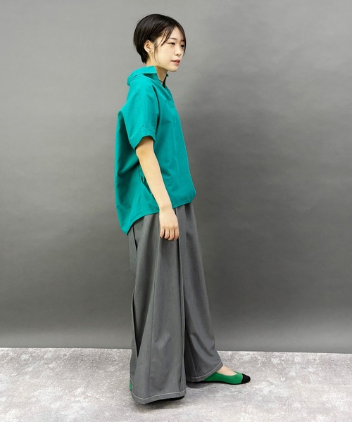 ワイドパンツ パンツ 「セットアップ対応」テンセルデニムパンツ レディース | NICOLE white | 04
