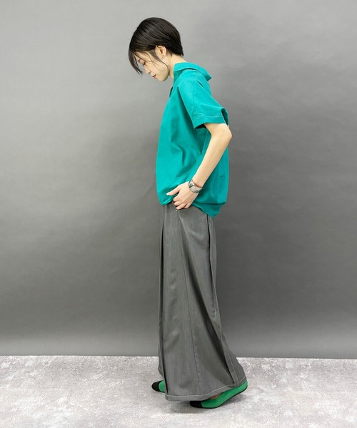 ワイドパンツ パンツ 「セットアップ対応」テンセルデニムパンツ レディース | NICOLE white | 08