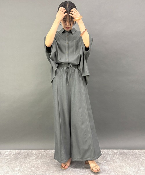 NICOLE white（ニコルホワイト） ワイドパンツ パンツ 「セットアップ