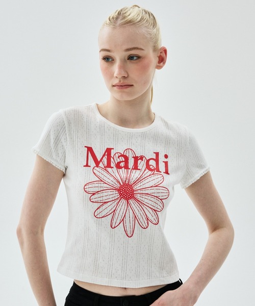 Mardi Mercredi（マルディメクルディ） tシャツ 半袖 SLIM FIT TOP