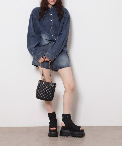 「ESPERANZA」 フラットパンプス S ブラック レディース_画像7