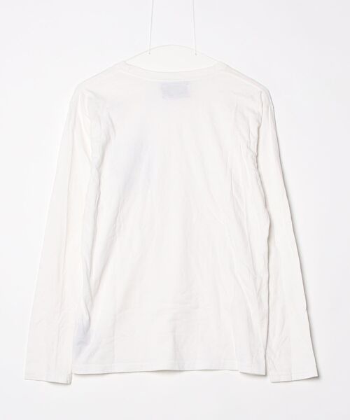 「NUMBER (N)INE DENIM」 長袖Tシャツ L ホワイト メンズ_画像2