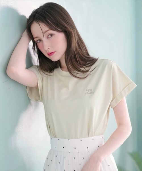 WILLSELECTION（ウィルセレクション） tシャツ 半袖 ロゴ刺繍ターン
