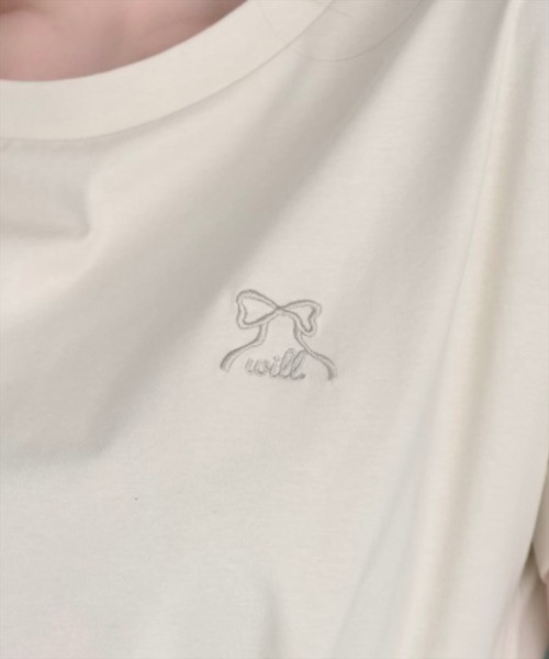 WILLSELECTION（ウィルセレクション） tシャツ 半袖 ロゴ刺繍ターン