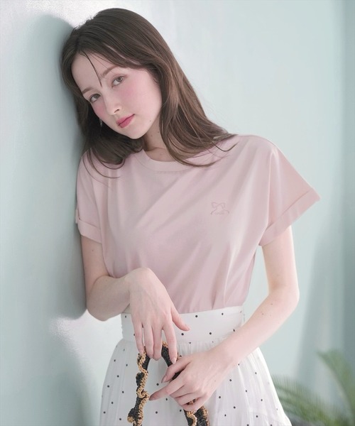 WILLSELECTION（ウィルセレクション） tシャツ 半袖 ロゴ刺繍ターン
