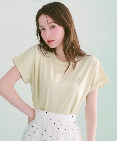 WILLSELECTION（ウィルセレクション） tシャツ 半袖 ロゴ刺繍ターン