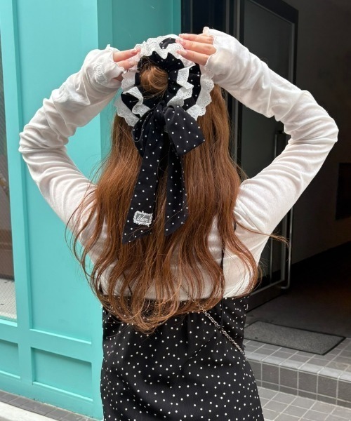 シュシュ big frill ribbon chouchou / リボンレースシュシュ