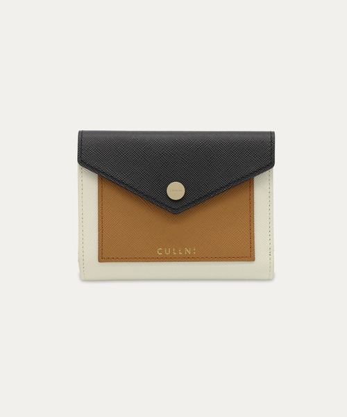 CULLNI（クルニ） 財布 Leather Combination Pocket Flap Clasp Wallet