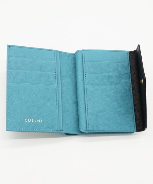 CULLNI（クルニ） 財布 Leather Combination Pocket Flap Clasp Wallet