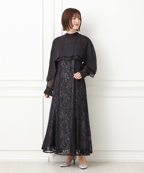「AIMER」 コンビワンピース SMALL ブラック レディース_画像2