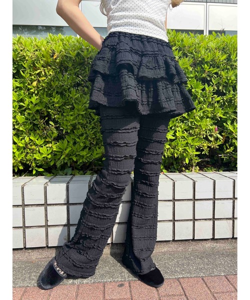 「WC」 イージーパンツ FREE ホワイト レディース_画像3