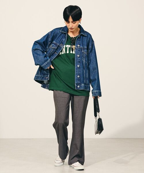 「AMERICAN HOLIC」 デニムジャケット M インディゴブルー レディース_画像5