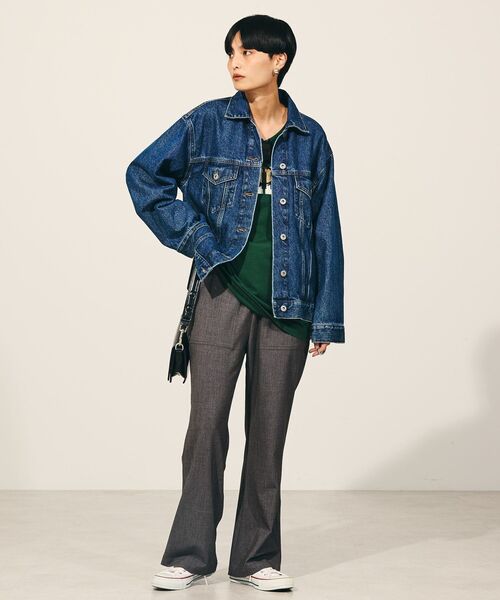 「AMERICAN HOLIC」 デニムジャケット M インディゴブルー レディース_画像6
