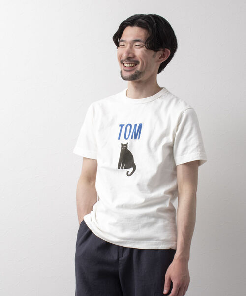 「BARNS OUTFITTERS」 半袖Tシャツ M ホワイト メンズ_画像3