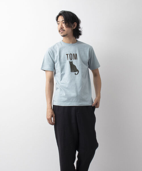 「BARNS OUTFITTERS」 半袖Tシャツ M ホワイト メンズ_画像9