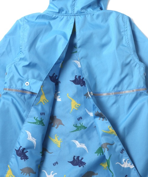 KP DECO レインコート カッパ 恐竜プリントレインコート(M-L