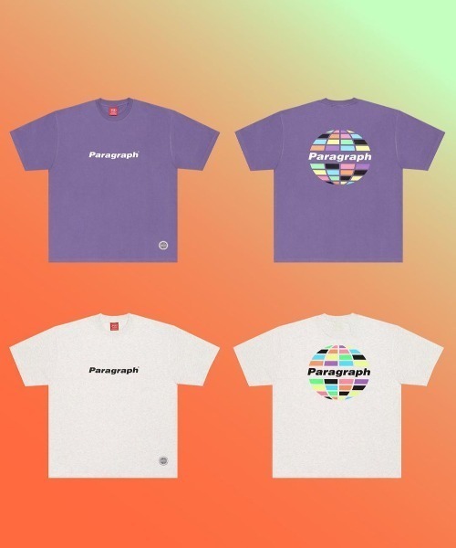 【Paragraph】★関税込★アメージングフラワーTシャツ Paragraph tシャツ A'GEM/9 × .kom「paragraph/パラグラフ