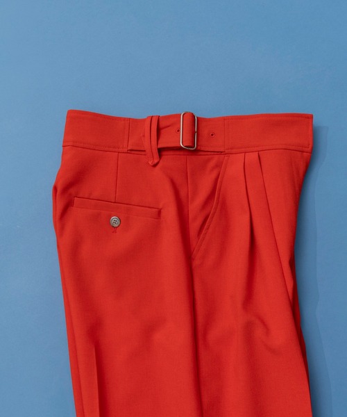 メゾンスペシャル MAISON SPECIAL スラックス パンツ 新品 01 MAISON SPECIAL パンツ スラックス Waist Belt Slacks/ウエスト