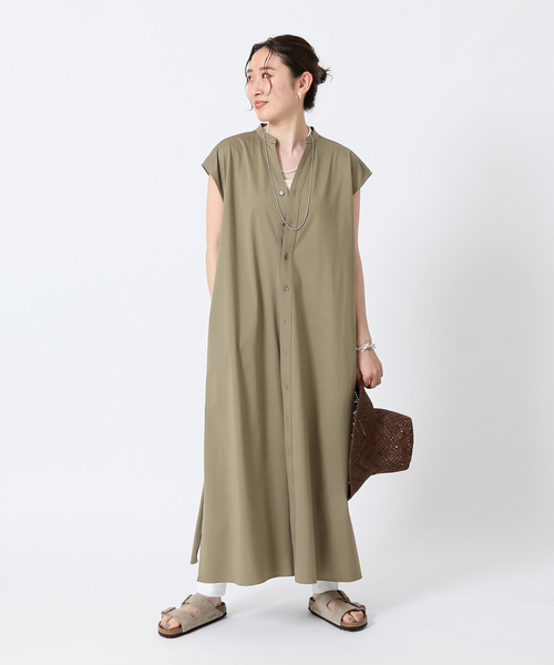 IENA ワンピース シャツワンピース フレンチスリーブシャツ