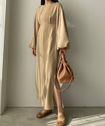 Louere/ルエレ パフスリーブＩラインワンピース size M Louere（ルエレ）の「パフスリーブIラインワンピース
