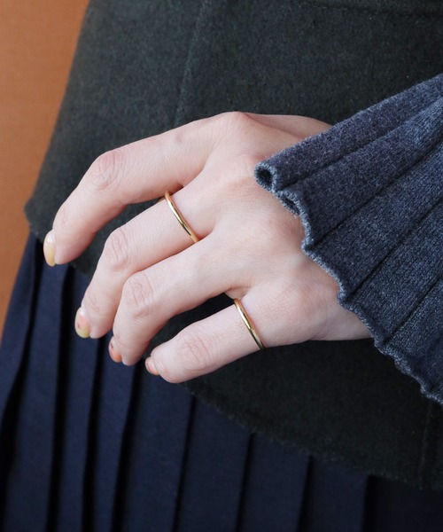 e.m. ゴールドカラー　ピンキーリング e.m.（イーエム） 指輪 リング 「ZOZOTOWN限定」Gold thin ピンキー