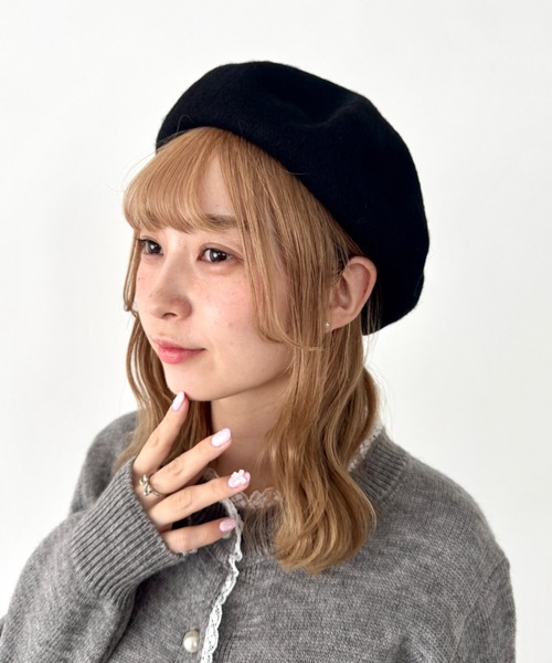 Loueme 帽子 ベレー帽 「11色展開」ベーシックベレー帽