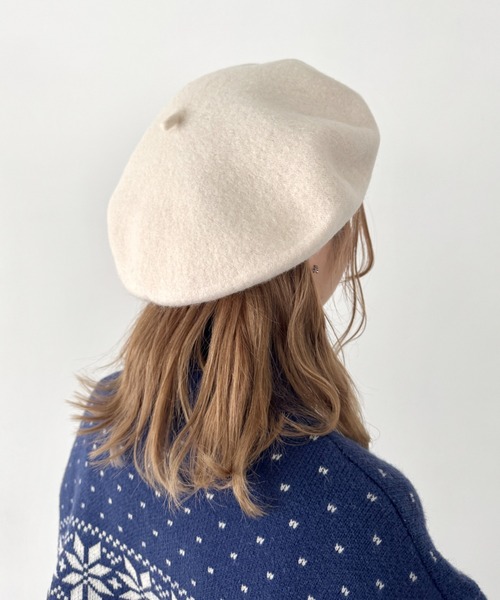 caramel ベレー帽 Loueme 帽子 ベレー帽 「14色展開」ベーシックベレー帽 レディース