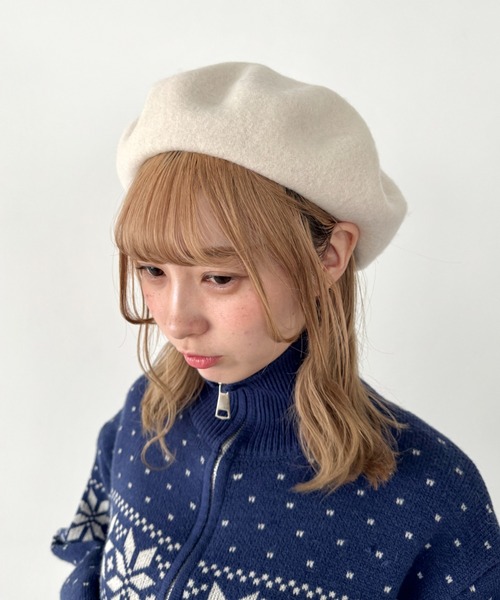 Loueme 帽子 ベレー帽 「11色展開」ベーシックベレー帽