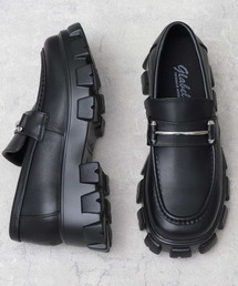 glabella（グラベラ） ローファー 厚底 ブロックソール スクエアトゥ