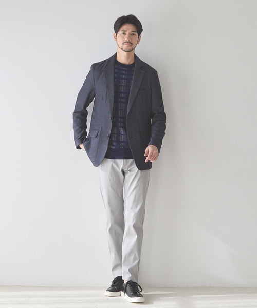 ユニオンステーション（UNION STATION）/ハイパーストレッチヘリンボンスラックス UNION STATION（ユニオンステーション） パンツ ハイパーストレッチ